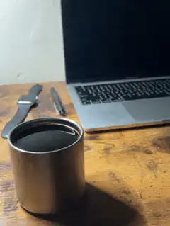 coffee cup on desk