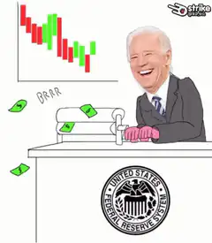 Joe Biden printing money