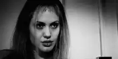 Angelina Jolie intense stare