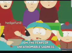 Cartman eating Kenny's tears