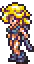 pixel art blonde woman