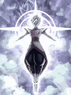 Goku Ultra Instinct floating