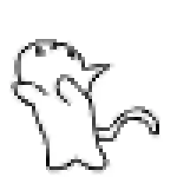 pixel art cat dancing