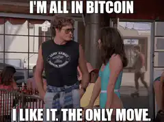 I'm all in Bitcoin David Hasselhoff