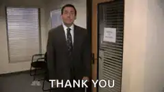 Michael Scott Thank You Bow