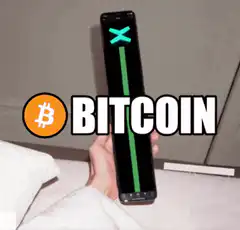 Bitcoin green line chart