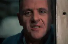 Anthony Hopkins Hannibal Lecter close-up