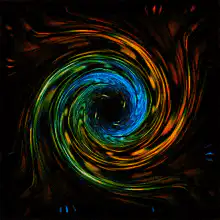 Colorful liquid swirl animation