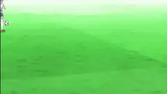 Soccer player dribbles past opponent
