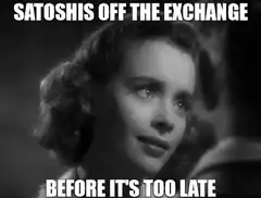 Samantha Steady Gaze Satoshi Off Exchange
