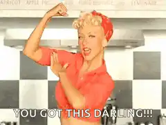Marilyn Monroe flexing You Got This Darling