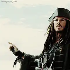 Jack Sparrow pointing finger