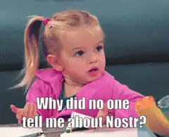 Confused little girl asks about Nostr
