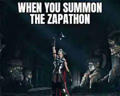 When you summon the zapathon
