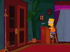 Homer Simpson enters room and leaves