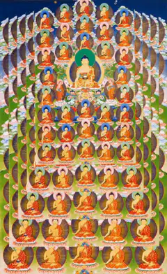 Buddha with many disciples