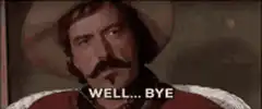 Well... Bye