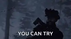 Soldier lights cigarette you can try