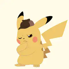 Pikachu coughing with a hat