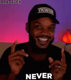 Man in YKWIM hat saying never