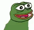 Pepe the Frog smiling