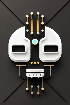 Abstract Robot Face