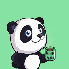 Patient Panda morning greeting