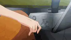 anime hand turning car ignition key