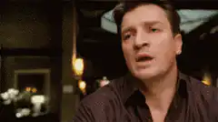 Nathan Fillion hand gesture