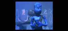 Blue character singing I'm Blue