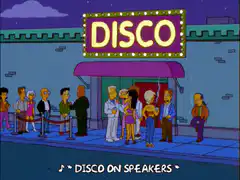 Simpsons disco club line