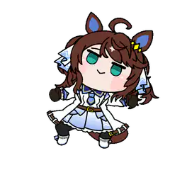 chibi horse girl dancing