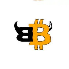 Bitcoin bull logo with horns