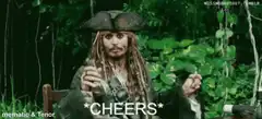 Jack Sparrow Cheers with Bottle
