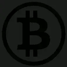 Bitcoin logo with pixelated background