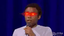 Trevor Noah glowing red eyes