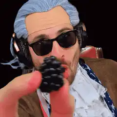 George Washington eats a blackberry