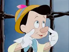 Pinocchio's nose grows