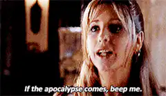 Buffy the Vampire Slayer apocalypse beep me