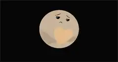 Sad planet heart breaks