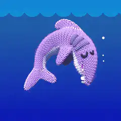 knitted shark good morning