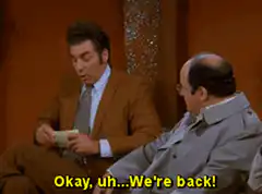 Jerry Seinfeld We're Back Merv Griffin Show