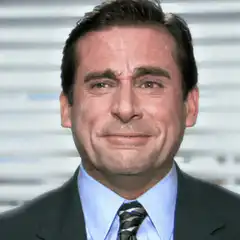 Steve Carell grimacing