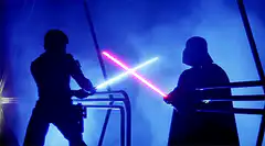 Luke vs Vader lightsaber duel