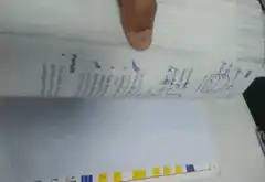 Hand flipping through textbook pages