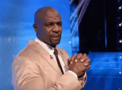 Terry Crews praying hands gesture