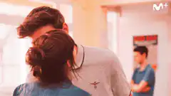 Boy sees girl with heart eyes