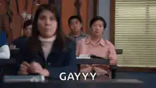 GAYYY reaction in classroom