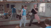 Miyagi demonstrates karate moves
