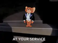 Tom Cat Bowing At Your Service